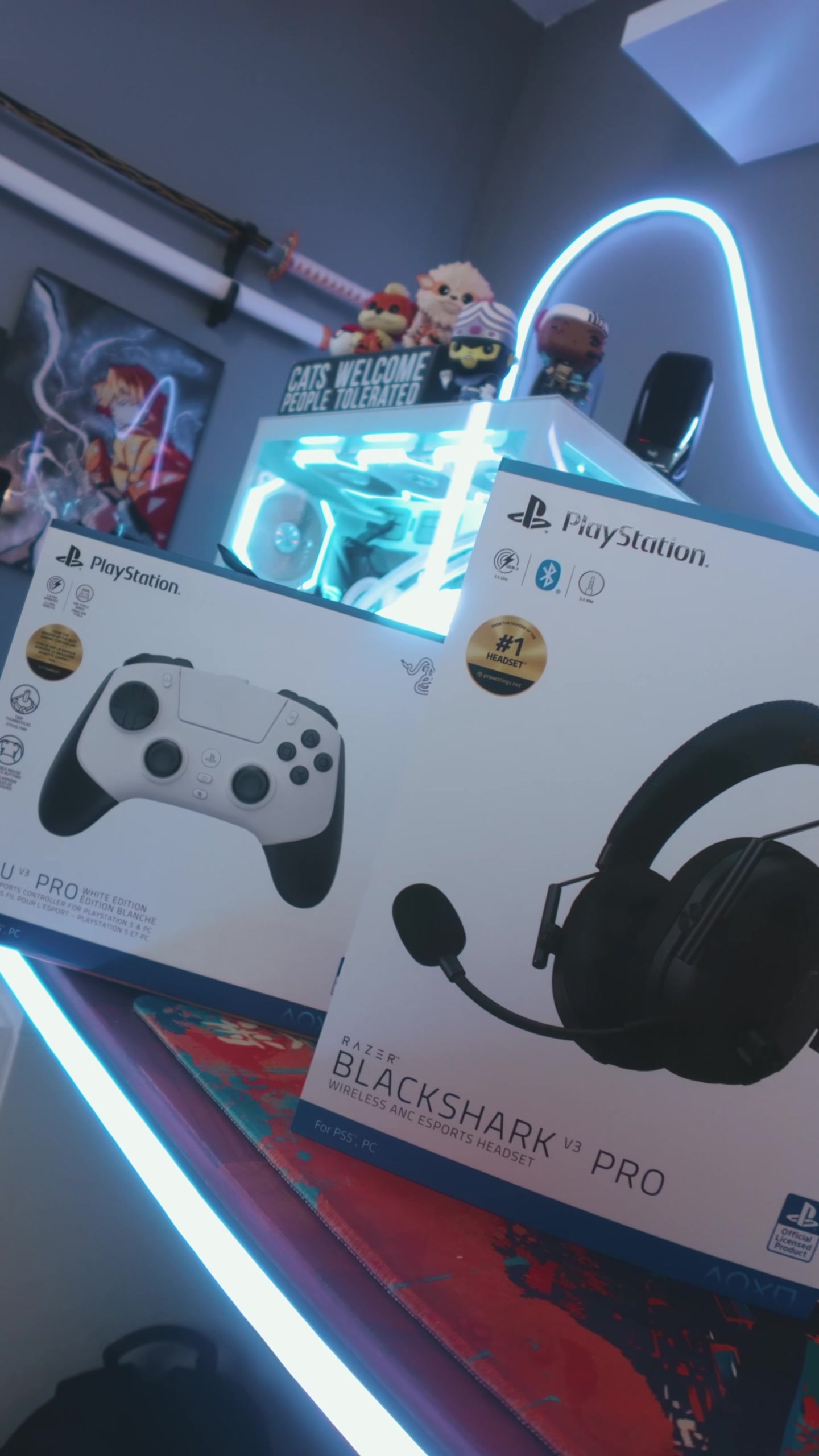 TikTok post by @eightbitmojo for Razer. Caption reads: [...] one are you more hyped for? Shoutout to....