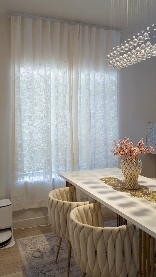 Instagram post by @luianychipman for Half Price Drapes. Caption reads: Loving my new curtains from....