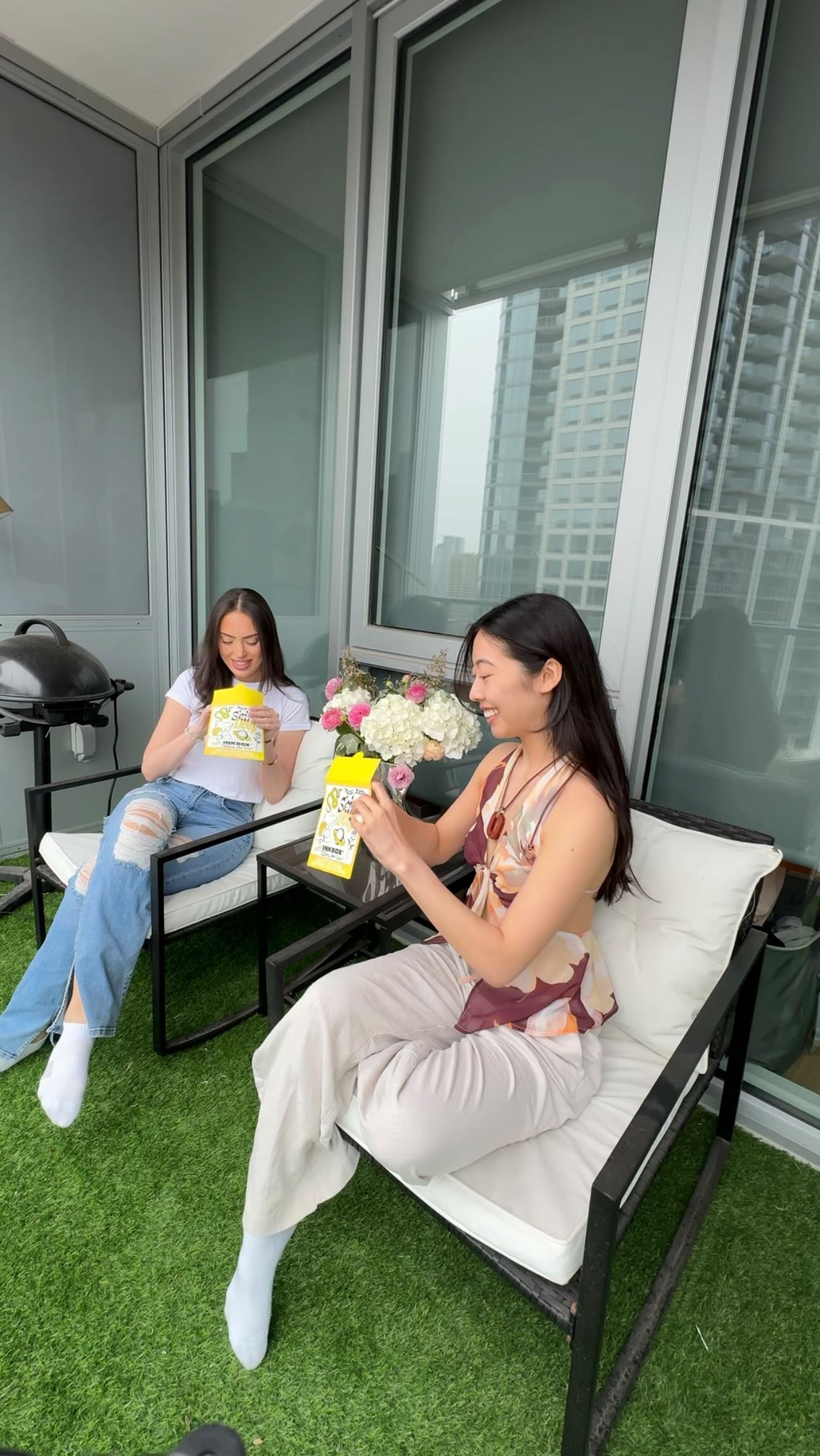 Instagram post by @christy_ix for Inkbox. Caption reads: #ad My favorite accessory for summer 🌞🫶 @inkbox....