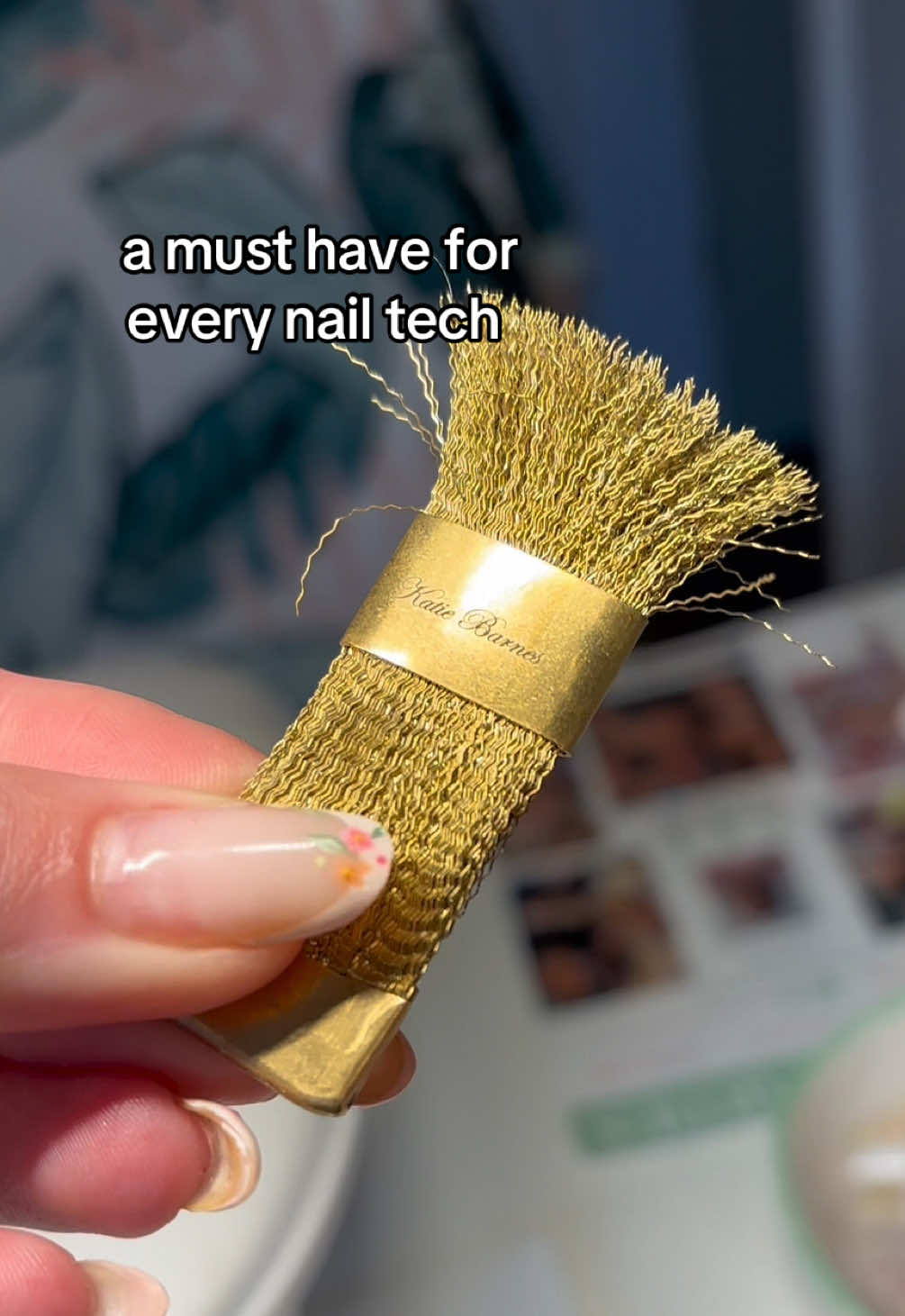 TikTok post by @maisiejacksonbeauty for Katie Barnes Tool Range. Caption reads: Every nail tech needs the @Katie Barnes Tool Range....