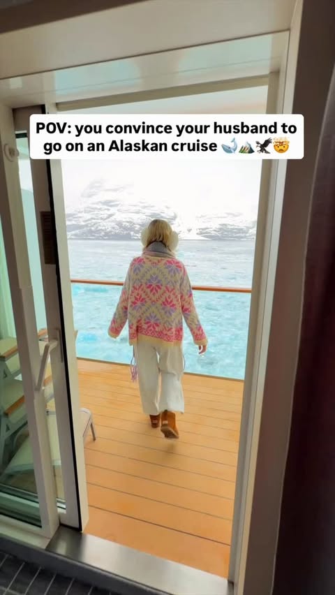 Instagram post by @theloverspassport for Celebrity Cruises. Caption reads: [...] on a cruise to Alaska!🐻 #Alaska....