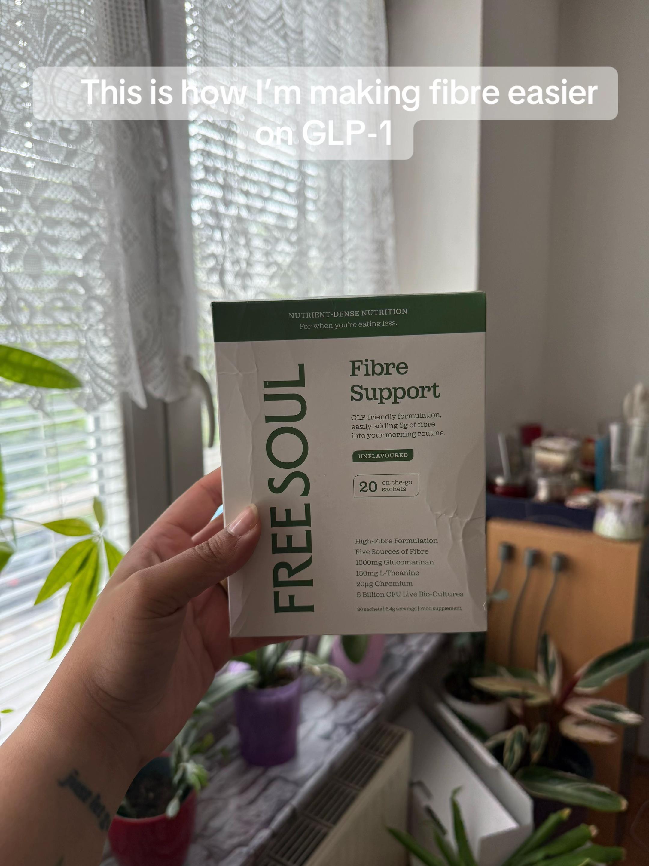 TikTok post by @janet.osayande for Free Soul. Caption reads: Free Soul Fibre Support has been such [...].