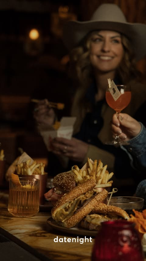 Instagram post by @banffhospitalitycollective for Date Night. Caption reads: [...] Rockies and is about to be your next date....