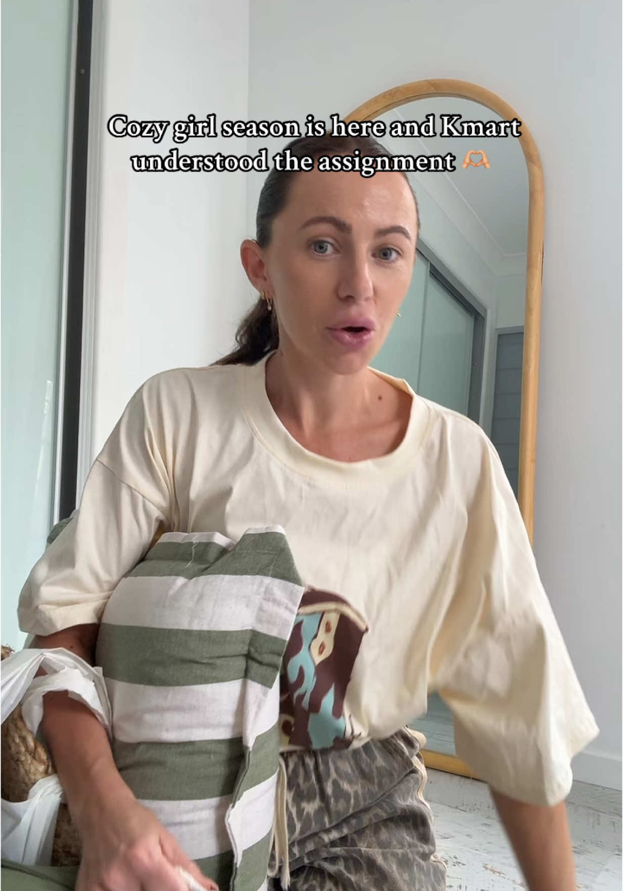 TikTok post by @tamaraparish_ for Kmart. Caption reads: Love myself a good Kmart shop and I feel like I....