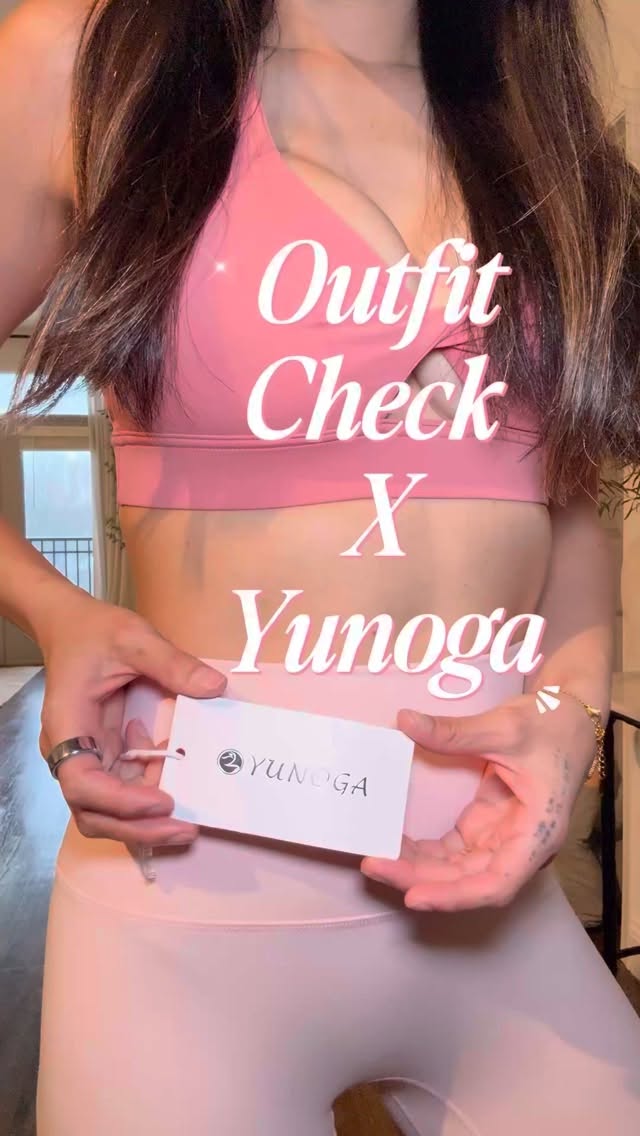 Instagram post by @mariasilvahealth for YUNOGA SPORTS. Caption reads: [...] IN MY BIO. #yunoga #yunogaathletic....
