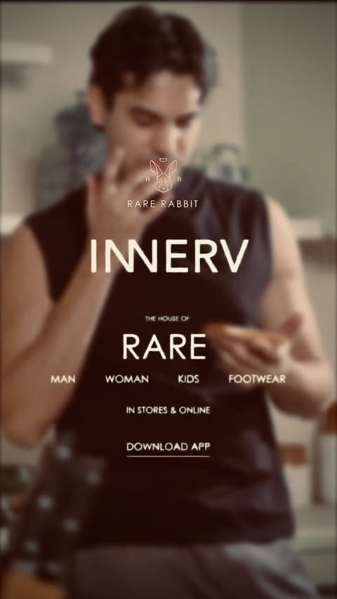 Instagram post by @thesiickboy for RARE RABBIT. Caption reads: [...] thing to wear at home. Innerv by Rare....