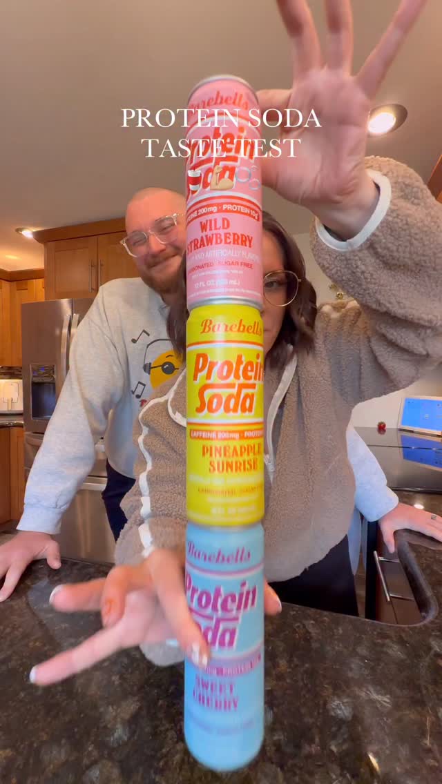 Instagram post by @jenna_bariatricbestie for Barebells. Caption reads: protein sodas from @barebells.usa 🥤🫧 WhY iS iT....