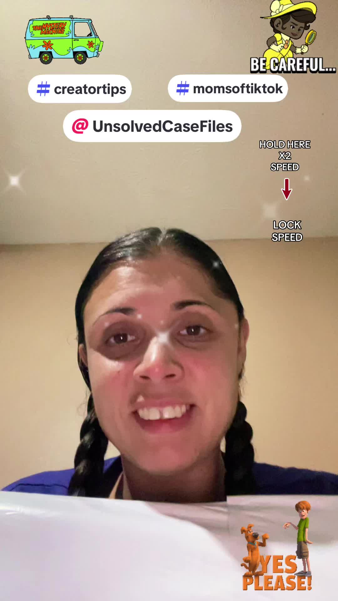 TikTok post by @blingwithjess for Unsolved Case Files. Caption reads: The Veronica Falcone Unsolved Case File is an....