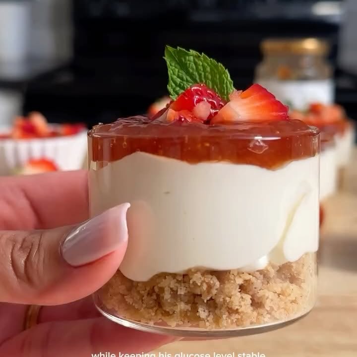 Instagram post by @yaidymakes for My Normal. Caption reads: [...] Free Strawberry Cheesecake Cups We put....