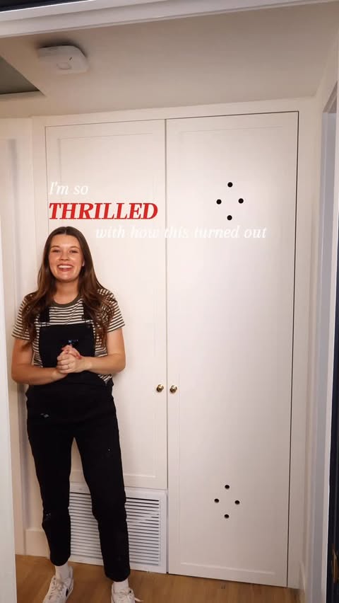 Instagram post by @sarahellenrandall for BEHR Paint. Caption reads: [...] 3 #ad color: Blank Canvas DC-003 by....
