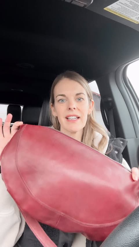 Instagram post by @carlyhundt for Latico Leathers. Caption reads: [...] I never have to overthink 🤍 The Latico....