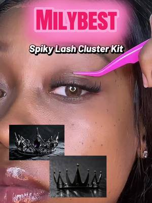 TikTok post by @stylesbyscar_ for MilyBest Beauty. Caption reads: Becoming a clusteroholic🥰 @MilyBest Beauty....