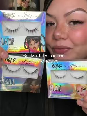 TikTok post by @filiwhite for Lilly Lashes. Caption reads: [...] fast to apply, and cauuteeee 🔥💋 @Lilly....