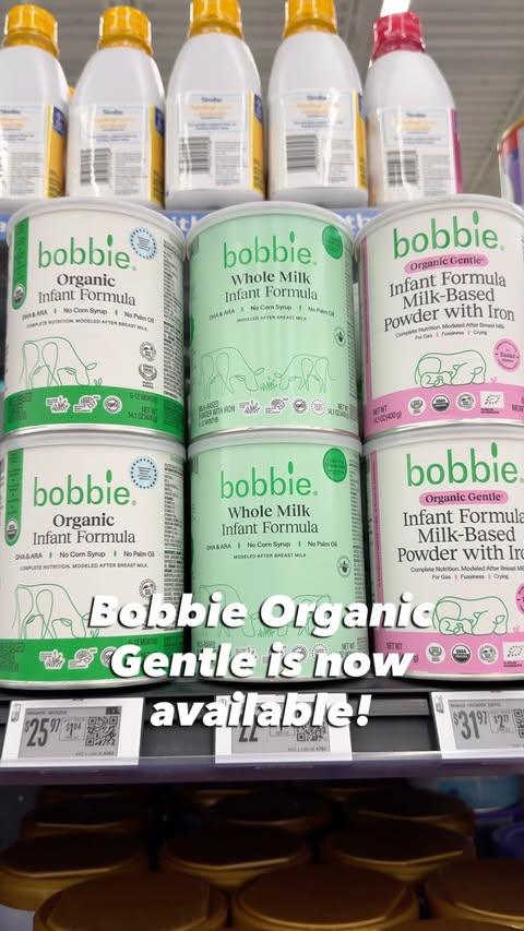 Instagram post by @whoawaitwalmart for Bobbie. Caption reads: Big news for the formula aisle at Walmart…Bobbie....