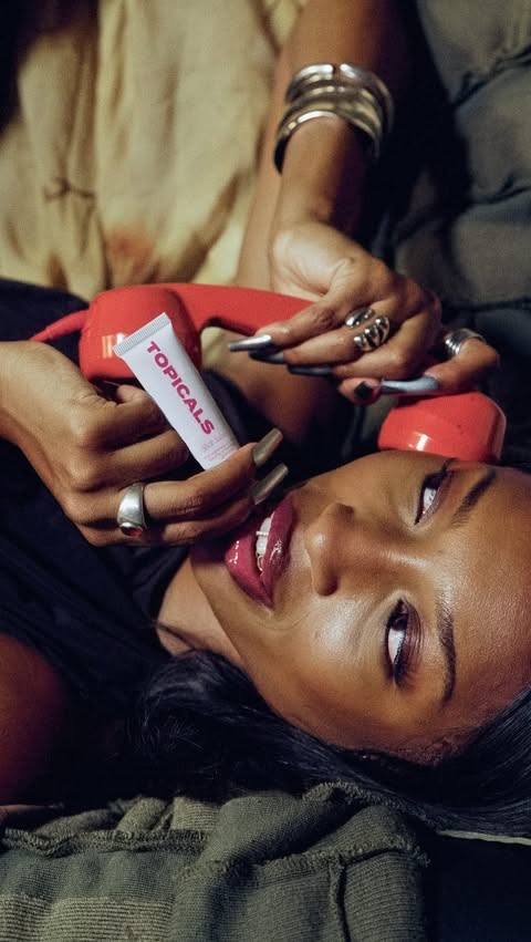 Instagram post by @miranda_cindyy for TOPICALS. Caption reads: C’est officiel. Bonjour, la France. 🇫🇷

Shop now....