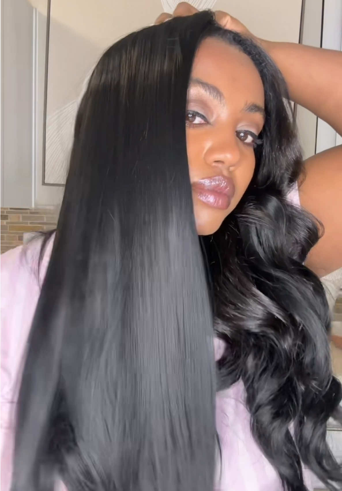 TikTok post by @tigisttefera39 for Vigorous Beauty. Caption reads: @Vigorous Beauty #hairtutorial....