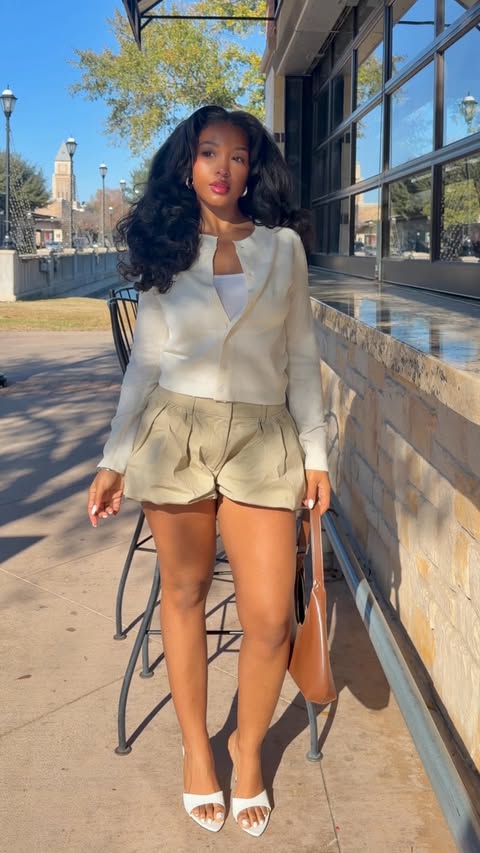 Instagram post by @hellodrea16 for ASTR The Label. Caption reads: [...] styling makes 🌻 Out and about in....