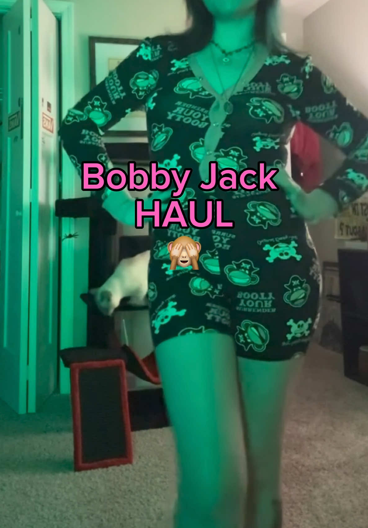 TikTok post by @michymyers for Bobby Jack. Caption reads: Forever in love with @Bobby Jack 💚🥹 the....