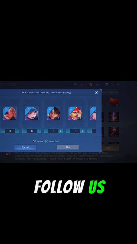 Instagram post by @reo_edit_000 for Mobile Legends: Bang Bang. Caption reads: [...] #MOBA55Creator #mobilelegendsbangbang #kof....