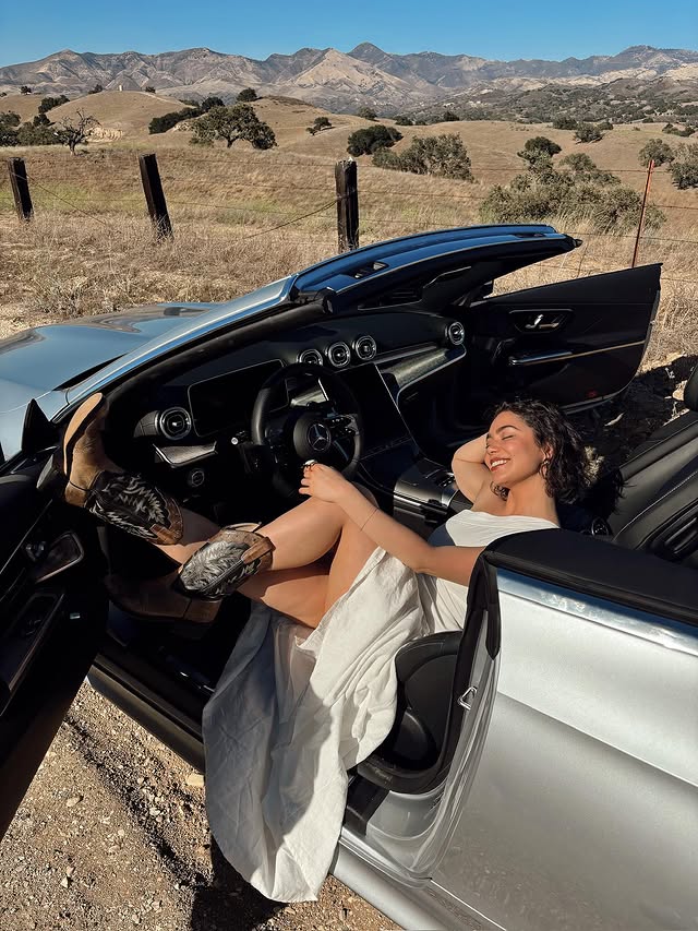 Instagram post by @auliicravalho for Mercedes-Benz. Caption reads: Hard to get to where you’re going when this is the....