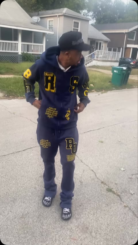 Instagram post by @n8lou for Rockstar Original. Caption reads: @rockstaroriginal New Sweatsuit In 🔥🎬 Tap In Use....