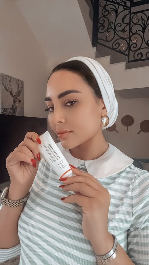 Instagram post by @ayahsharafdesigns for Abib. Caption reads: [...] complexion ✨ I’ve been using the Abib....