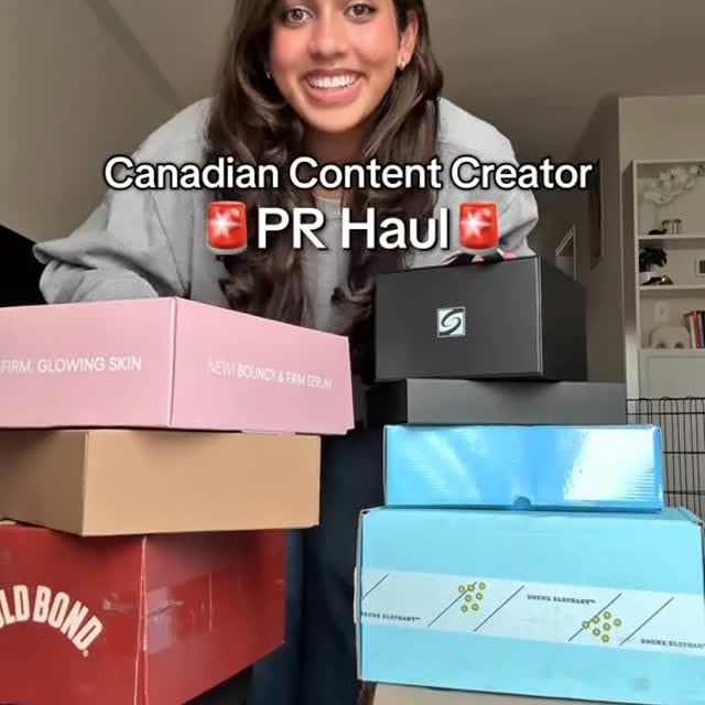 Instagram post by @tryit.toronto for Gold Bond. Caption reads: Last month’s PR haul was kinda insane🫣 Feeling....