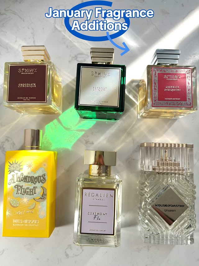 Instagram post by @ebidiamondzscents for Sphinx Fragrances. Caption reads: [...] different. You can shop them at,....
