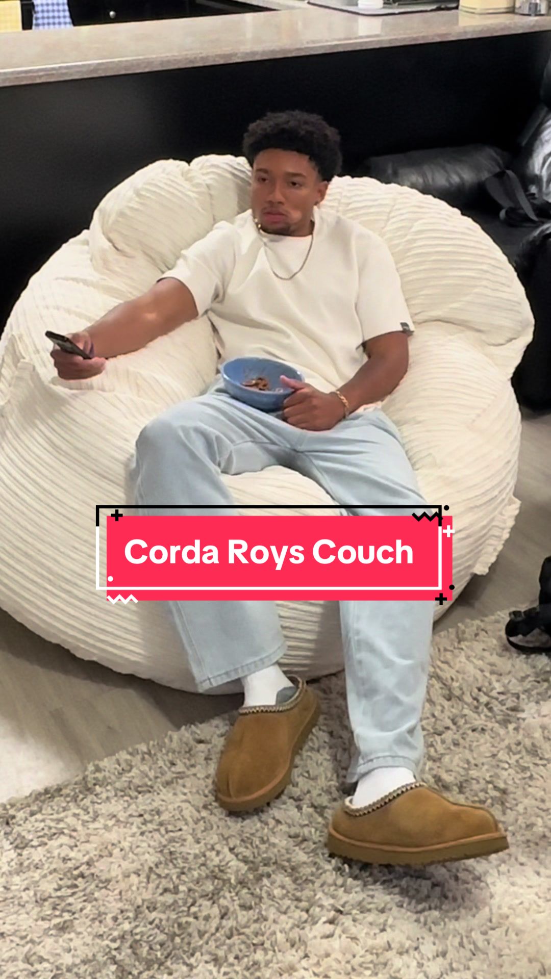 TikTok post by @carameldrop201 for Cordaroys. Caption reads: My new favorite spot for ultimate relaxation!😴✨....