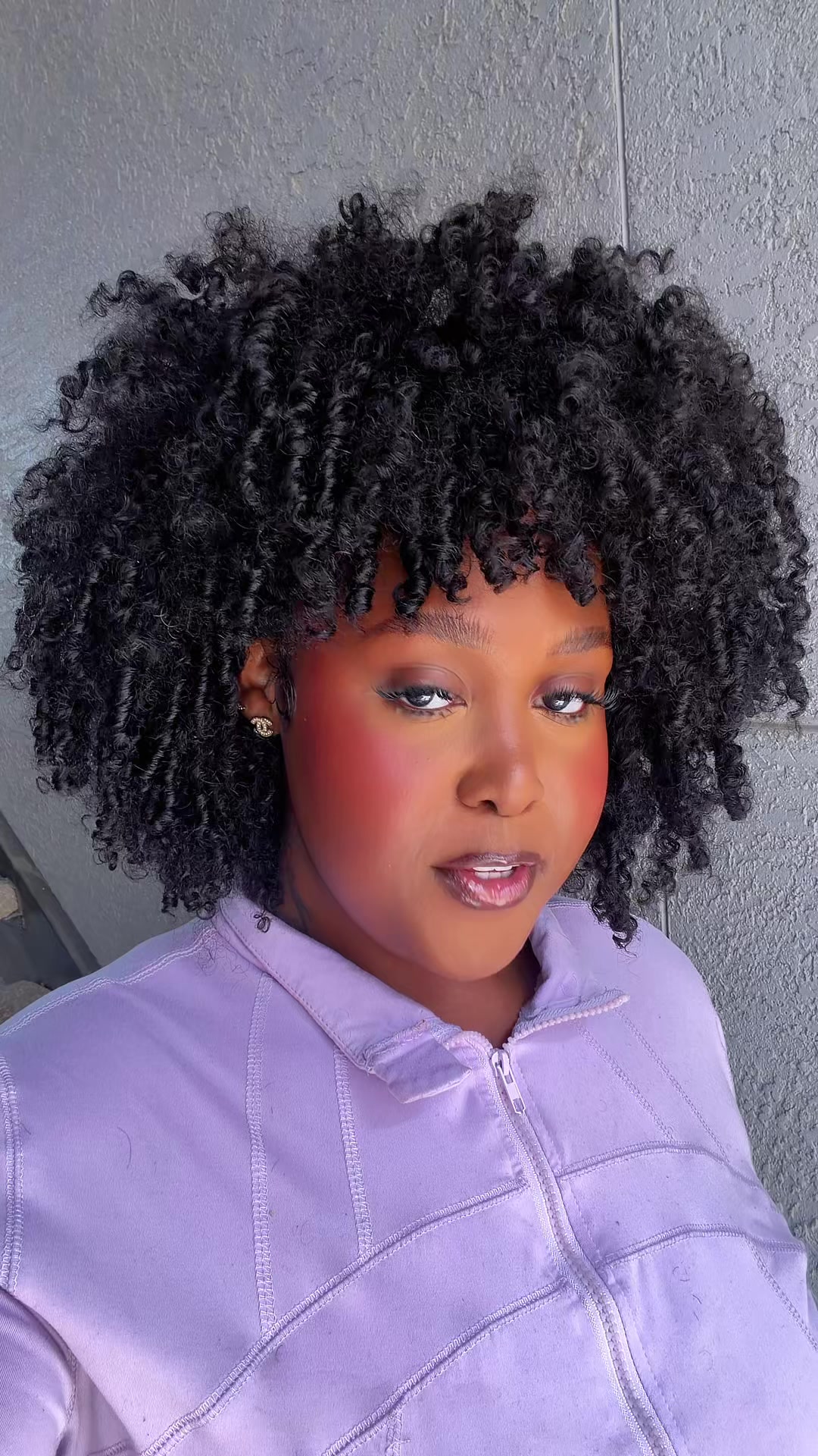 TikTok post by @itskyraie for BGM Girl Hair. Caption reads: You heard 😭 👀 @bgmgirlhairofficial #naturalhair....