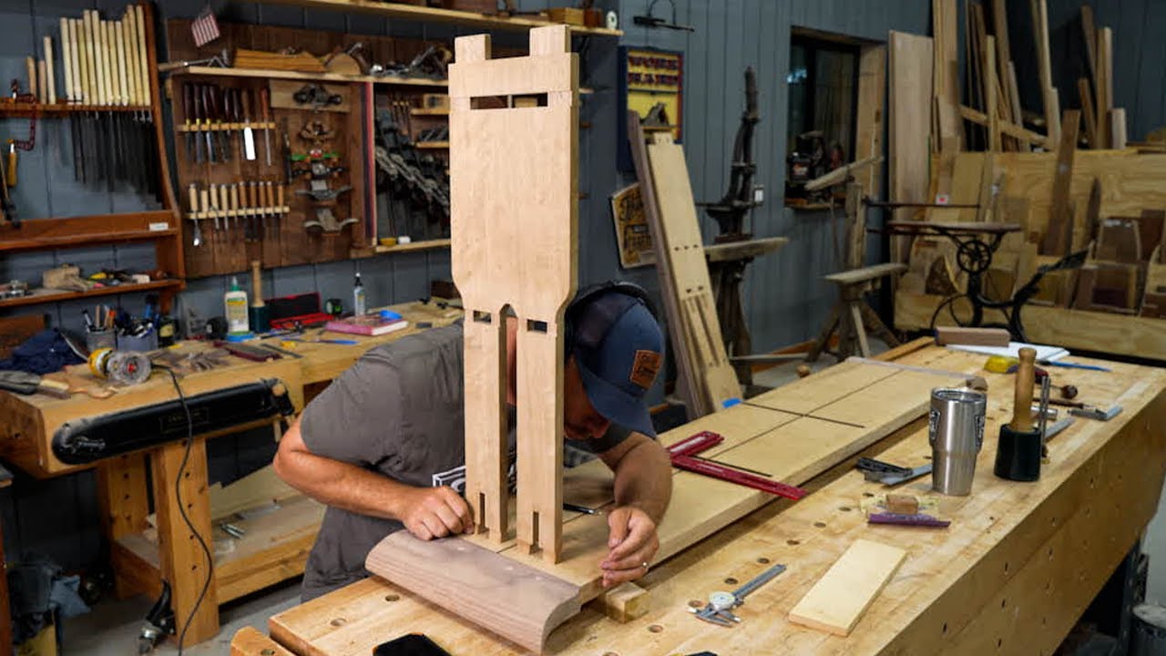 YouTube post by @ThirdCoastCraftsman for SUIZAN. Caption reads: Making A $15,000 Japanese Table... 300hrs of Work!.