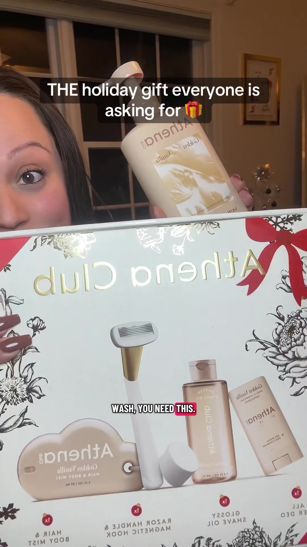 TikTok post by @thrivewithtiktok_ for Athena Club. Caption reads: [...] #tiktokshopcreatorpicks #athenaclub....