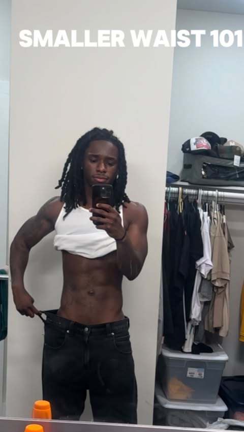 Instagram post by @saintgetyaright for EHPlabs. Caption reads: 1. Work upper back, i didn’t wanna make the video....