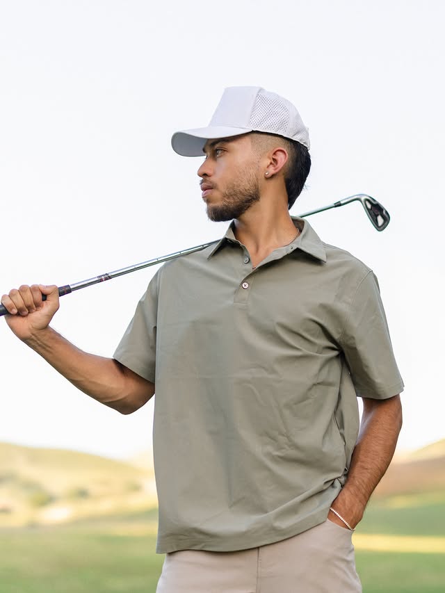 Instagram post by @jeffreygala for Fabletics Men. Caption reads: [...] ready. Everyday comfortable. ⛳️....