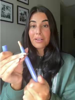 TikTok post by @alexis_terrana for Alleyoop. Caption reads: #alleyoop #eyeshadowstick @Alleyoop Beauty.