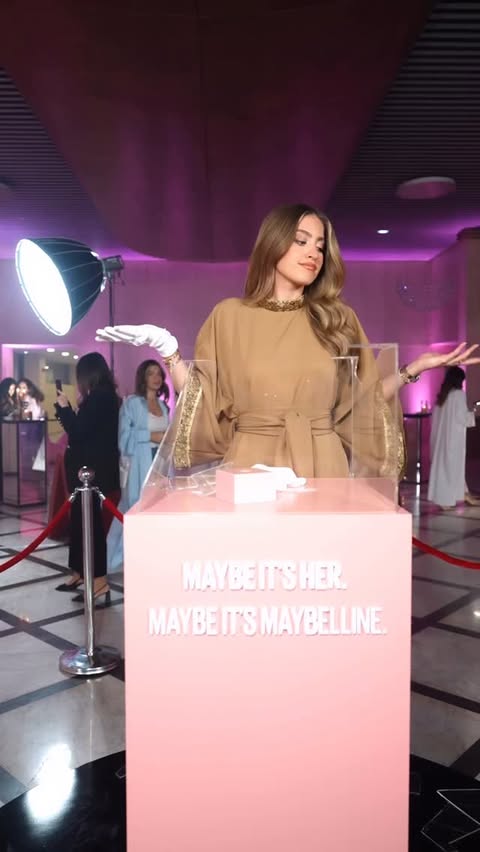 Instagram post by @christina.nakhle for Maybelline New York. Caption reads: Who pulled the heist? 💄💋🤫 @kehlewhomra....