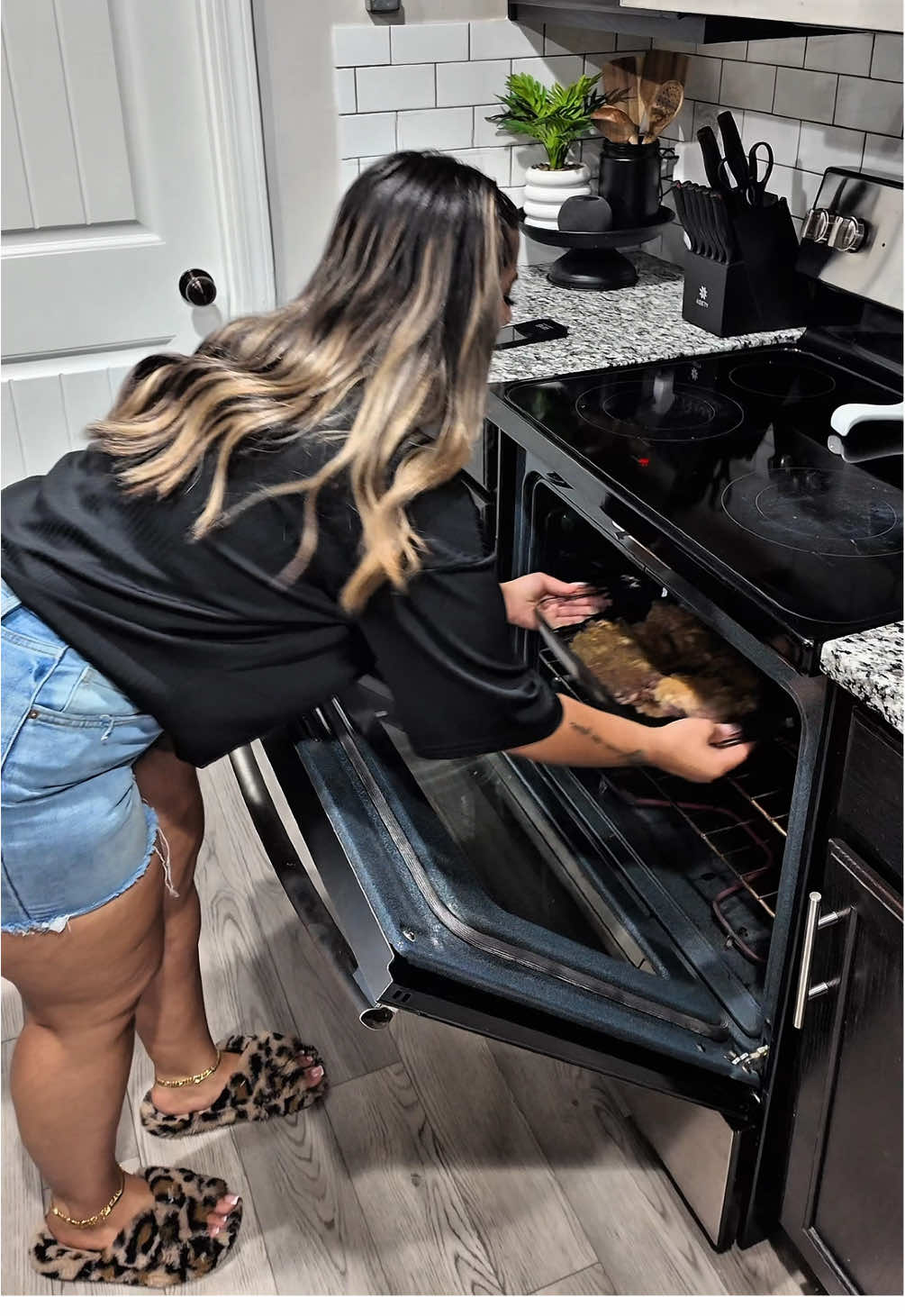 TikTok post by @keepingupwqueen_ for ThermoPro. Caption reads: [...] or over cooked if it wasn’t for my....