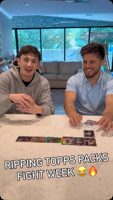 Instagram post by @rushmma11 for Topps. Caption reads: Opening up @topps cards with the TROLL @rushmma11....