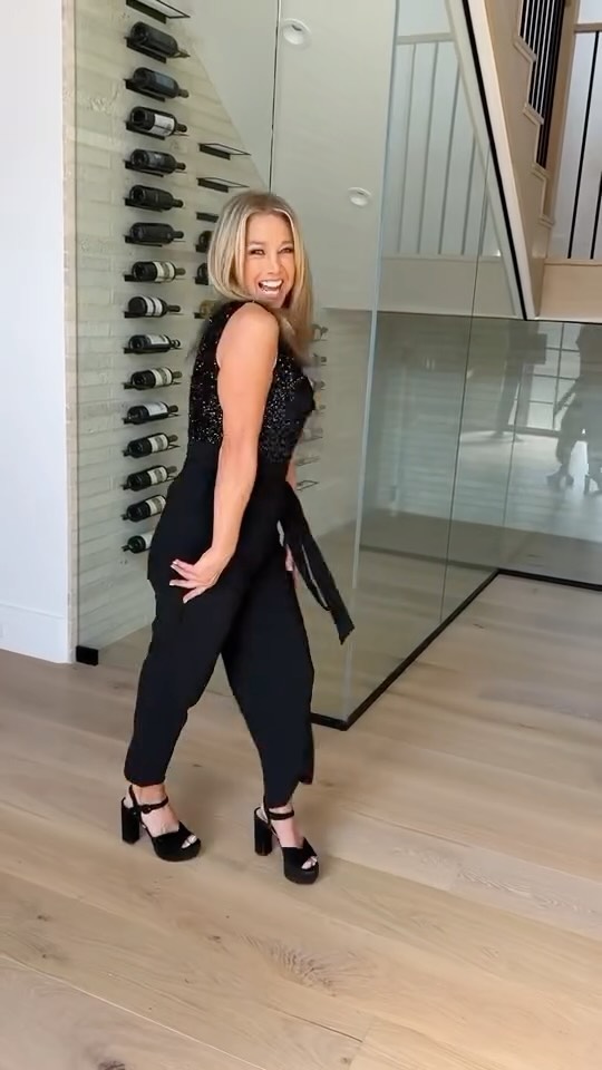 Instagram post by @deniseaustin for Talbots. Caption reads: ✨ Sparkle and Shine ✨ this holiday season with....
