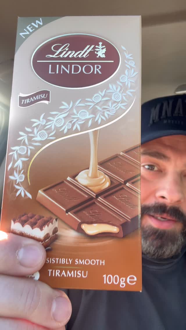 Instagram post by @nectoriouspapi for Lindt. Caption reads: New Lindt Tiramisu Chocolate Block 

Exactly what....