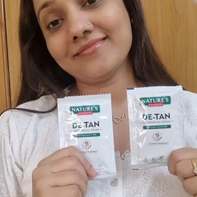 Instagram post by @kedia_prateeksha for Nature’s Essence. Caption reads: If you are suffering from Tanning then you....
