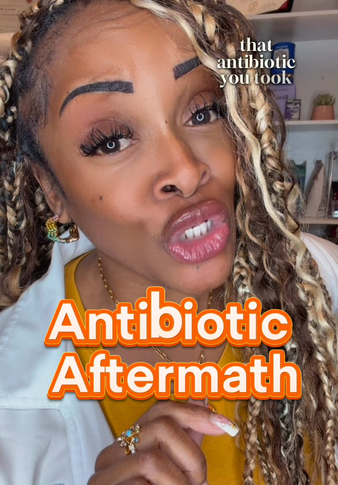 TikTok post by @dr.roxholistichealth for Happy V. Caption reads: @My Happy V #probiotic #naturalsupplements #bv....