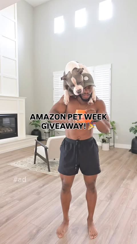 Instagram post by @jarellcarter for Zesty Paws. Caption reads: GIVEAWAY CLOSED 🚨 #ad Zesty Paws Amazon Pet Day....