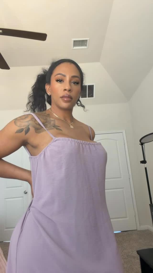 Instagram post by @dr.briiee for SheCurve. Caption reads: This is the backless cami dress by @shecurve_inc....