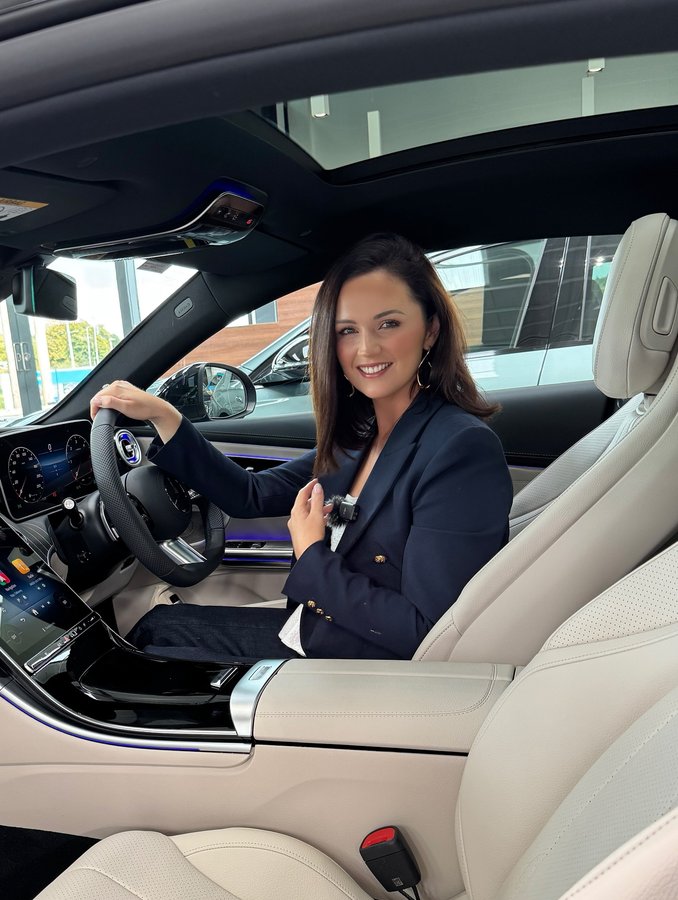 Instagram post by @jenniferwrynne for Connolly Motor Group. Caption reads: [...] up with the team from @connollymotorgroup 🚗....