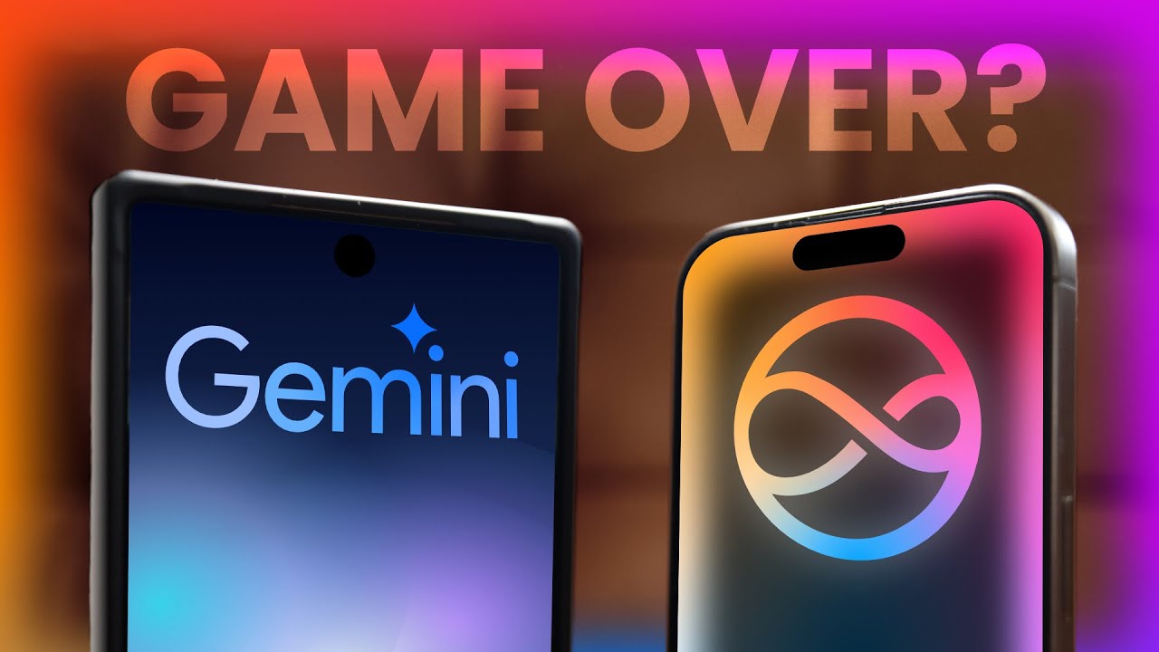 YouTube post by @PeteMatheson for MagBak. Caption reads: Apple vs Google: Who’s More Intelligent?.