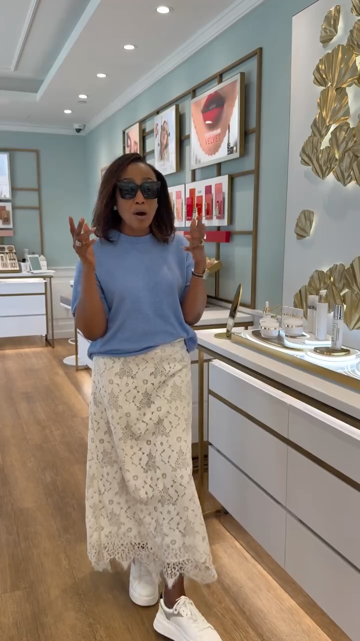 Instagram post by @bouwercarol for Sisley Paris. Caption reads: A much needed stop @sisleyparisofficial 🤍🤍 thank....