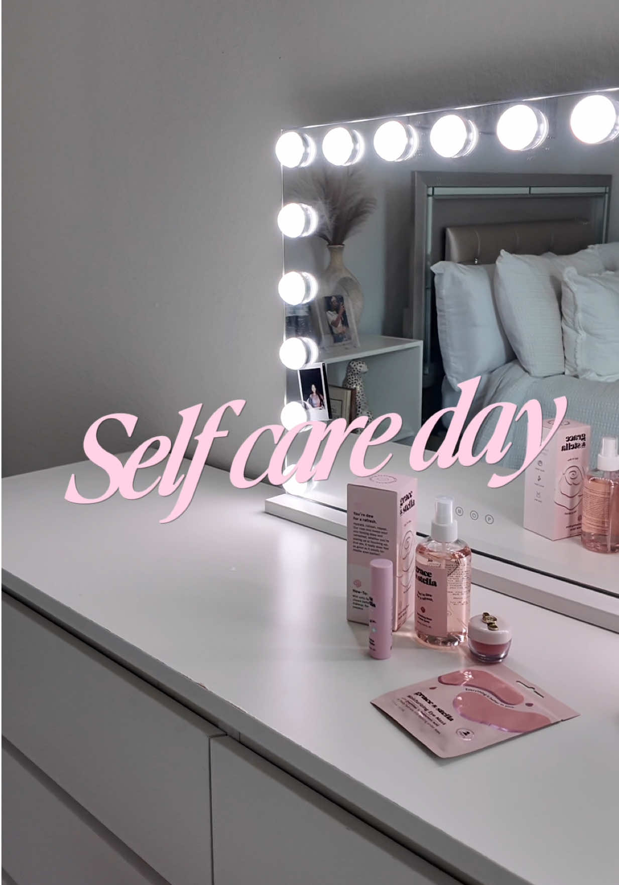 TikTok post by @sarasimone101 for Grace and Stella Russia. Caption reads: Self care is doing things that make you feel good....