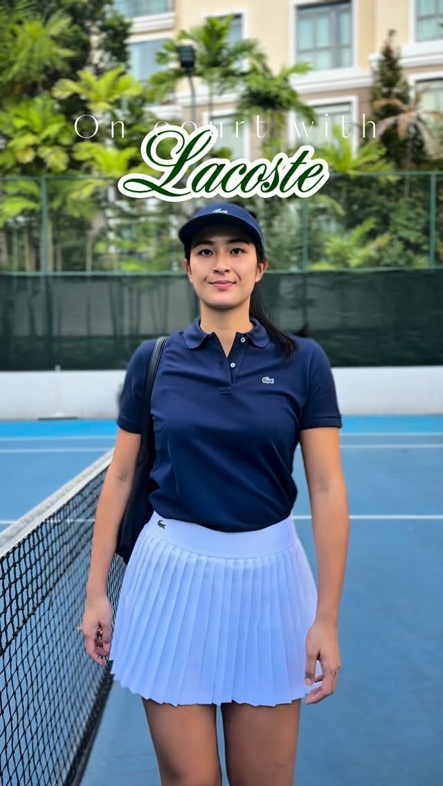Instagram post by @supertoneyan for Lacoste. Caption reads: This Lacoste fit is my go-to for a day of on and....