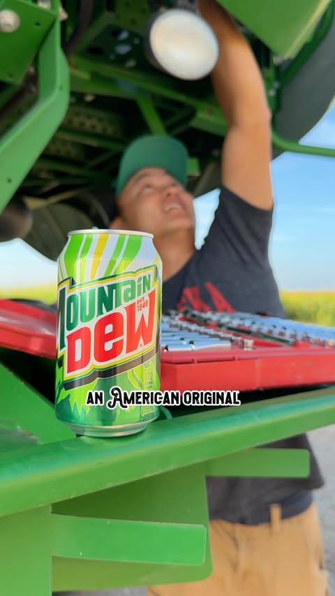 Instagram post by @theshilohfarm for Mountain Dew. Caption reads: [...] own way, and is one of the biggest....